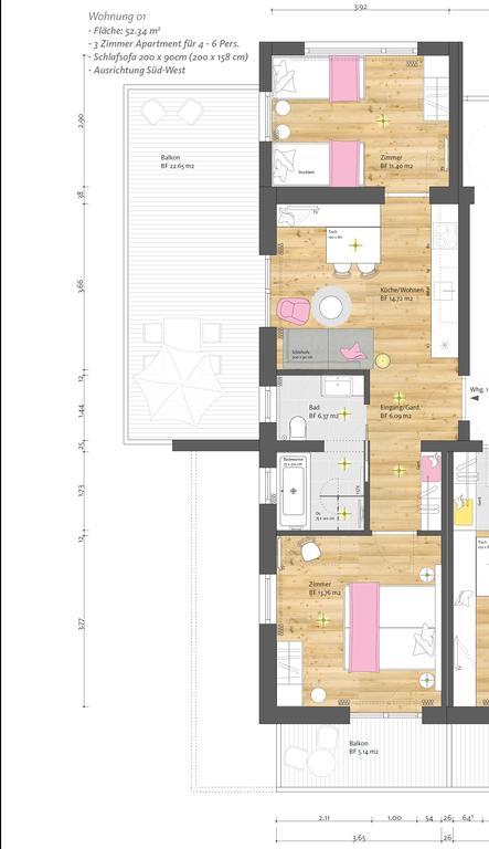 Residence Gruenwald San Martino In Passiria  Exteriör bild